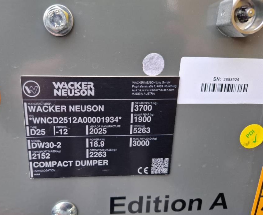 Wacker Neuson DW30-2 | 2025