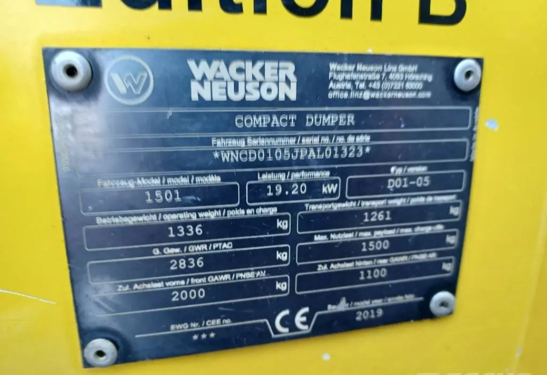Wacker Neuson 1501/ 2019